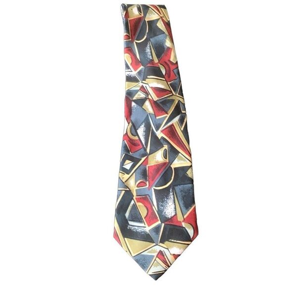 Pre Owned Men’s Crossbow Tie Neck Tie Necktie Classic Design Style Abstract - Picture 2 of 5